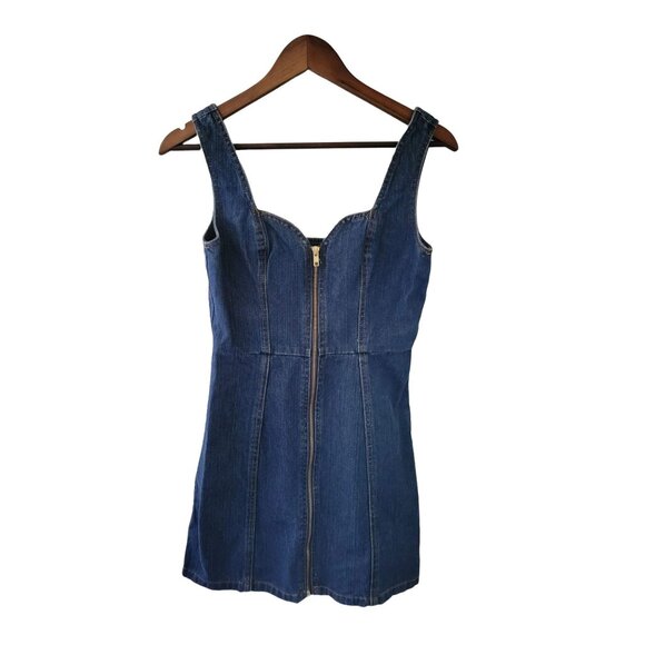Honey Punch Denim Mini Dress Size XS - Picture 3 of 7